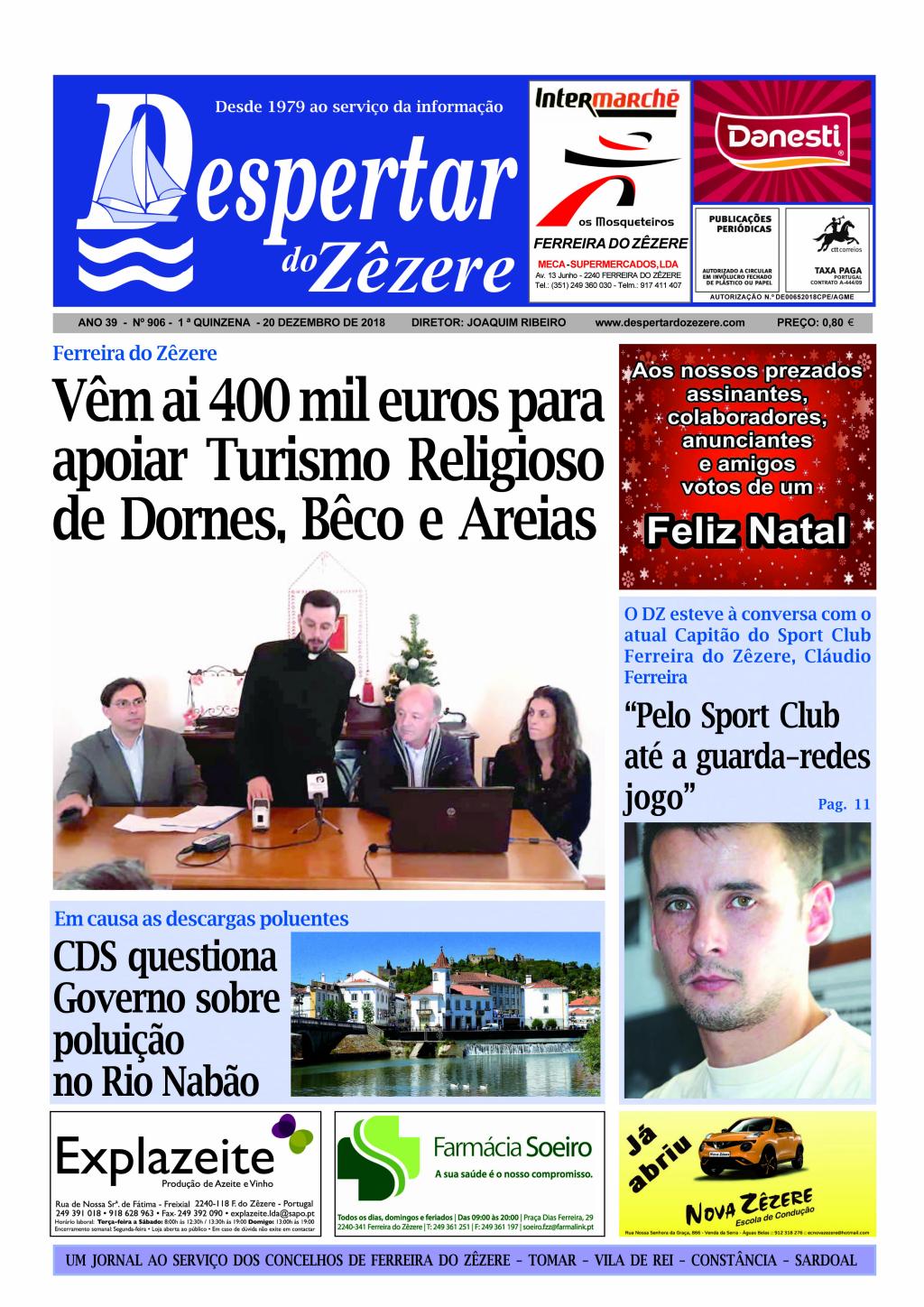 Capa do número 906 de 20 de dezembro de 2018