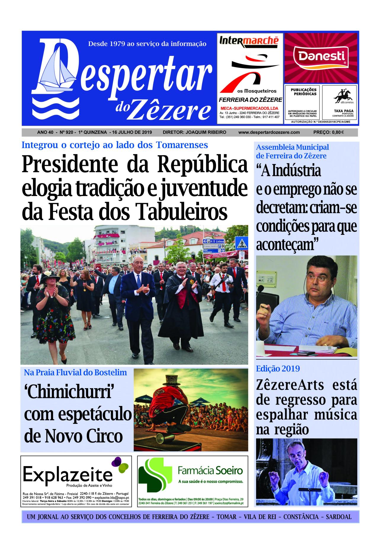Capa do número 920 de 16 de julho 2019