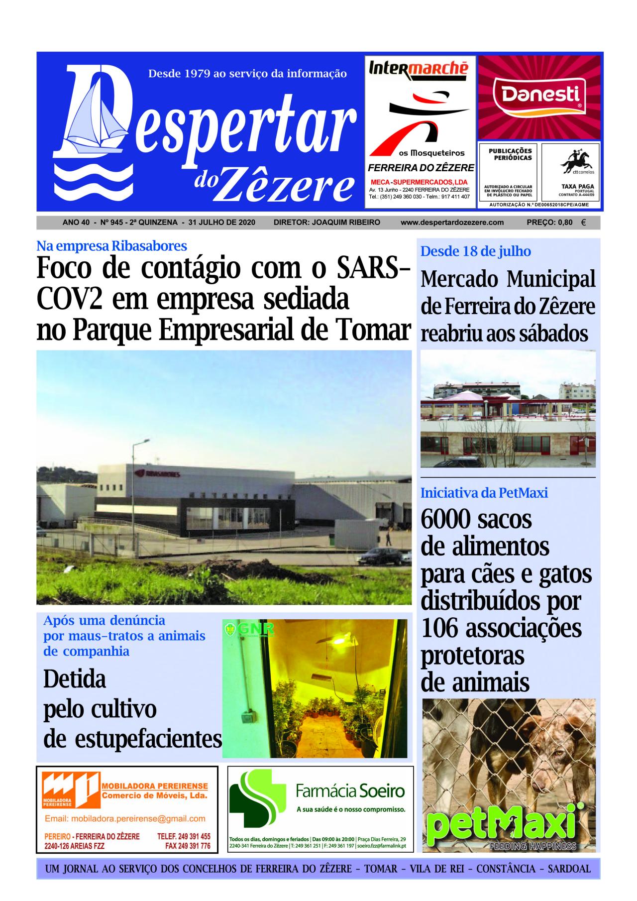 Capa do número 945 de 30 de julho de 2020