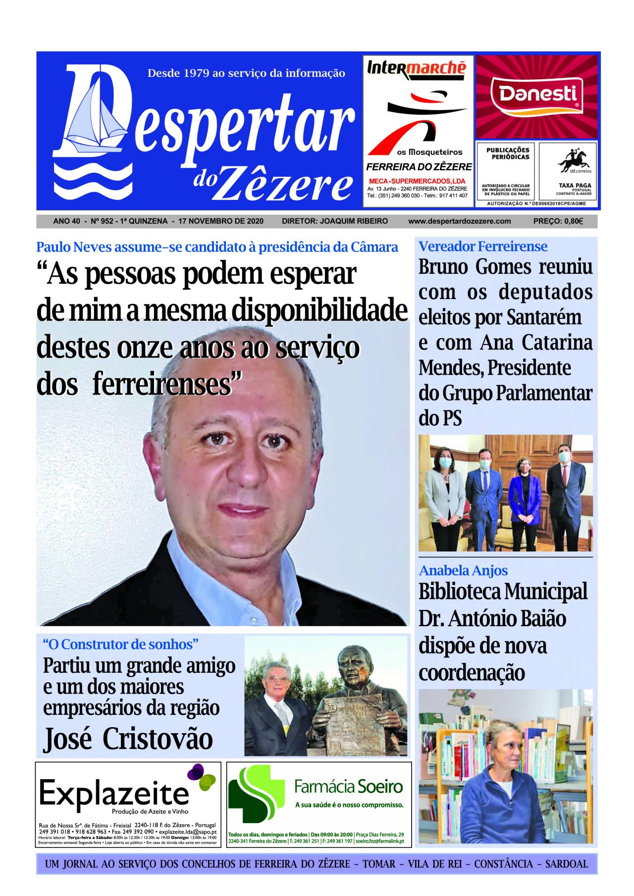 Capa do número 952 de 17 de novembro de 2020